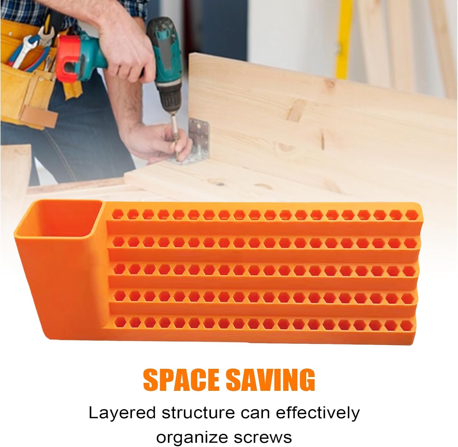 GENERIC Étagère De Rangement Pour Tournevis - Organiseur D' De Tournevis Pour Cave, Jardin, Menuiserie, Garage, Mécanicien, Atelier, Maison, Construction