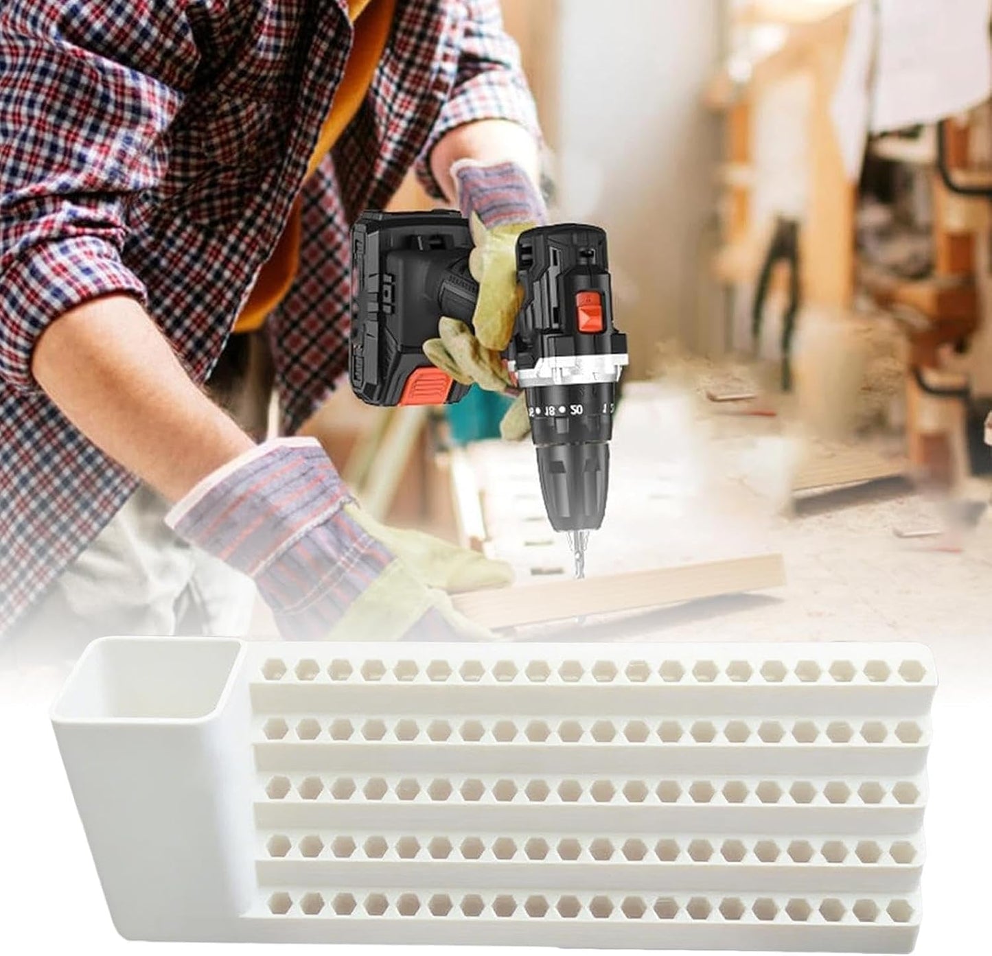  Support De Tournevis, Boîte De Rangement Murale étagée Pour Embouts De Rangement Pour Mécanicien, électricien, Charpentier, Garage, Atelier, Cave, Abri De Jardin, Buanderie à Domicile