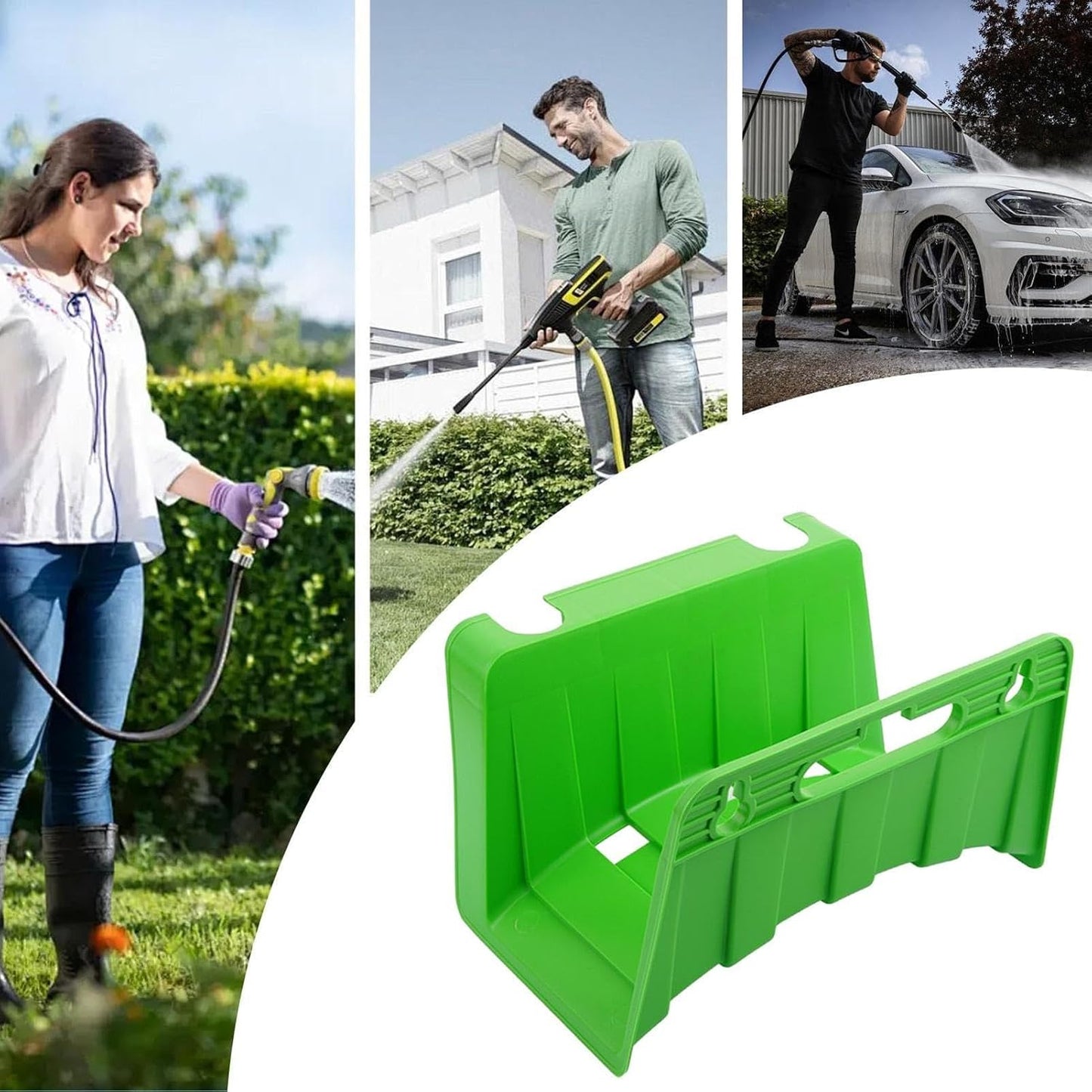  Genérico Support Mural Robuste Pour Tuyau De Jardin, Pour Ranger Les Tuyaux, Robinets, Becs, Balustrades, Clôtures, Maison, Piscine, Balcon, Garage