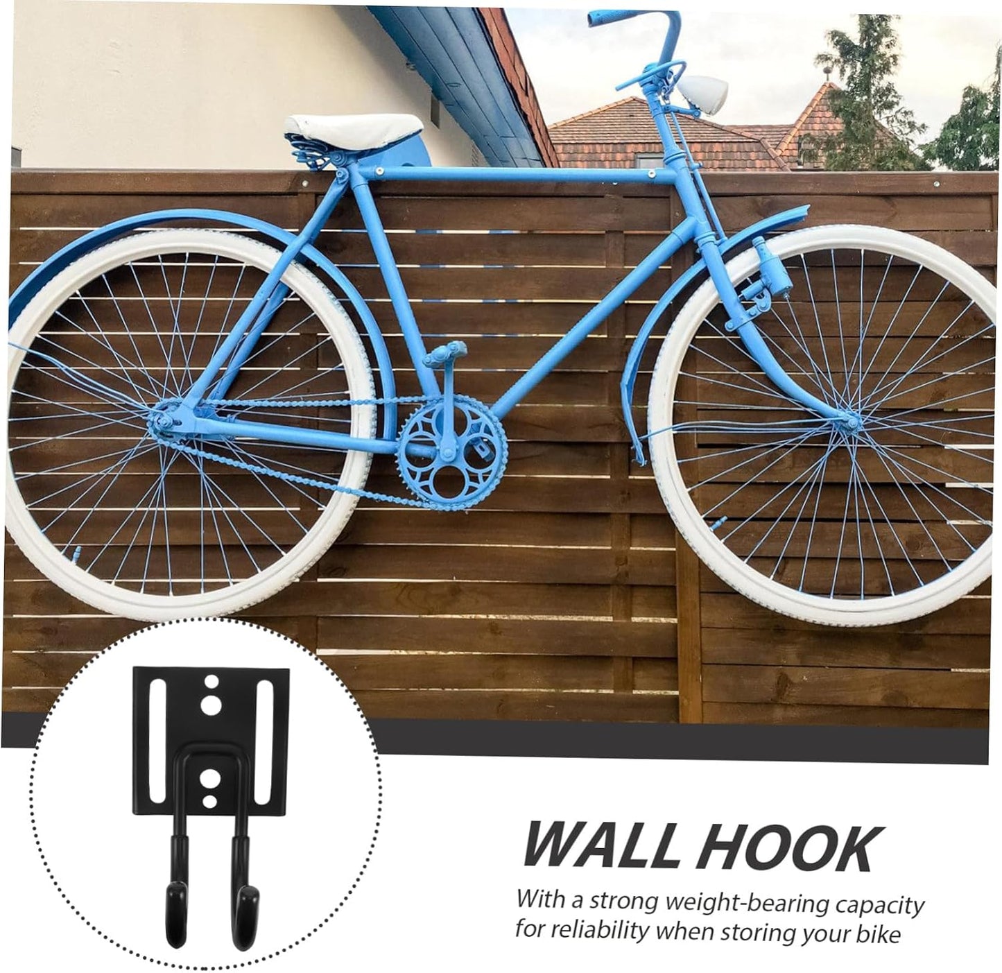  Housoutil Crochets De Suspension Pour Vélo Supports Muraux De Rangement Pour Garage Crochets Robustes Pour Suspendre Les Vélos