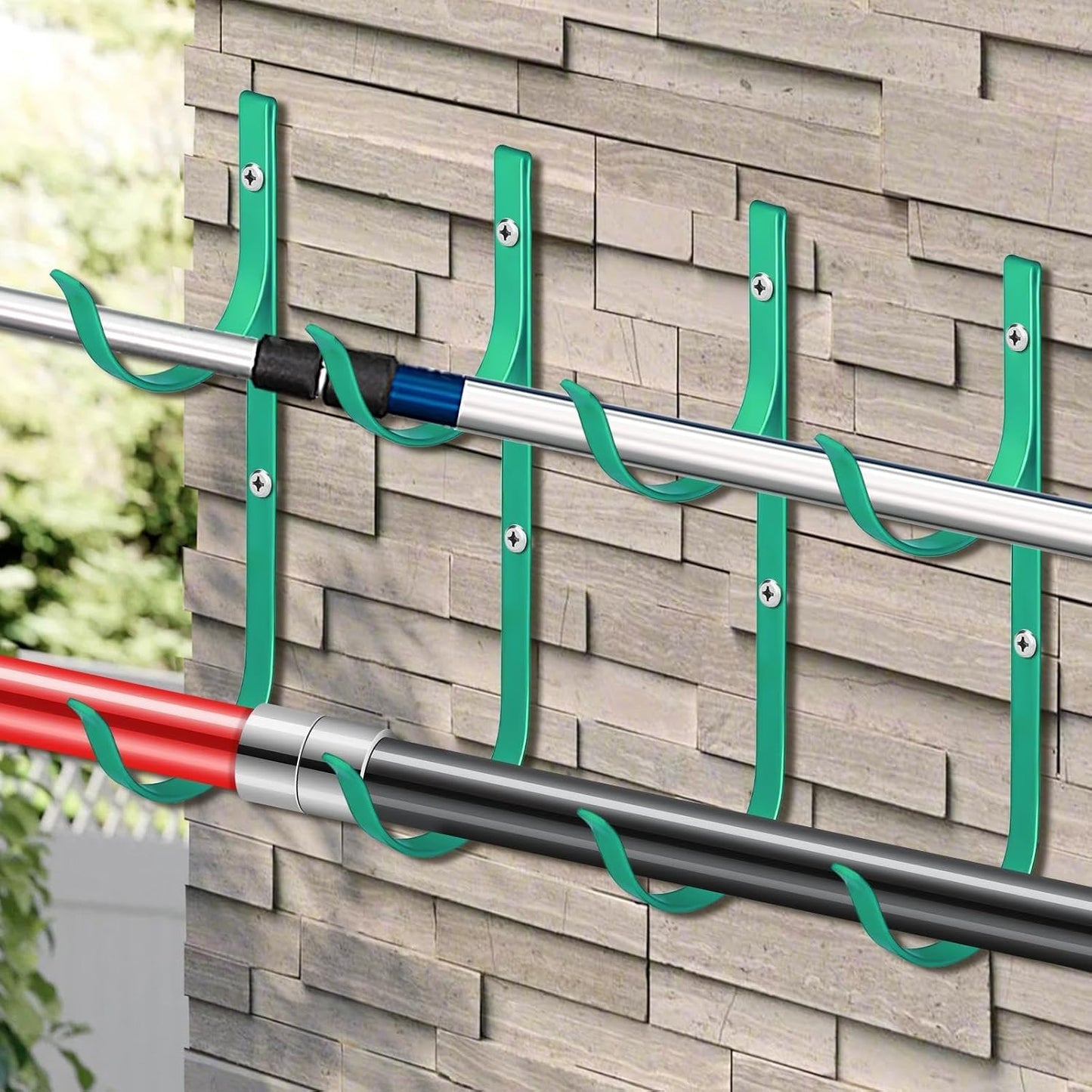  Générique Support Perche Piscine | Robuste En D'Aluminium - Crochet De Clôture Pour Tuyau De Piscine,Pour Mur, Rambarde, Épuisettes, Brosses, Outils, Accessoires, Perches Télescopiques, Tuyaux