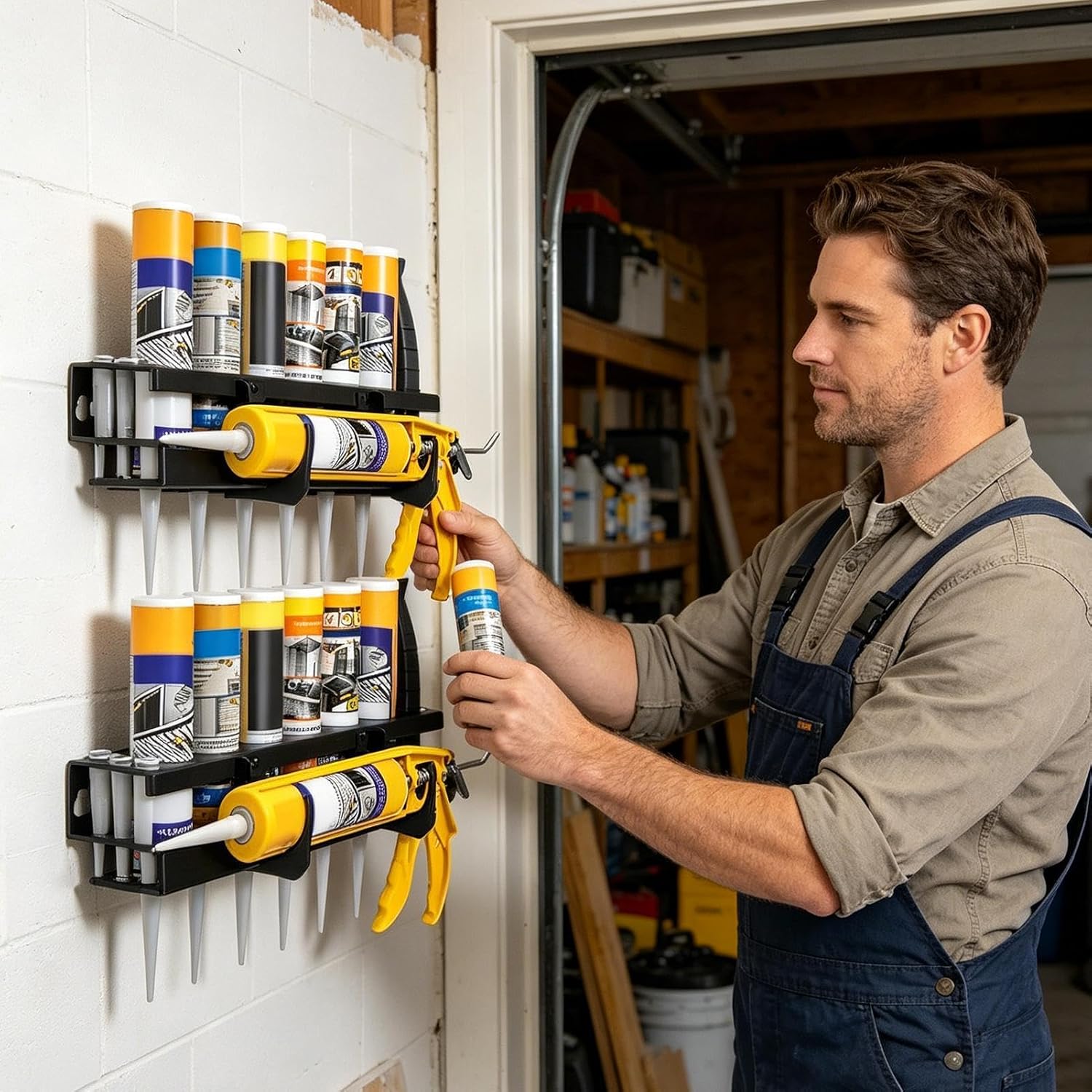GENERIC Organiseur De Pulvérisation Lourd, Support De Rangement De Tuyaux, Support Mural De 800 G Avec Poignée, Séparateur De Cadre En Avec équilibre, Accessoire Fonctionnel, Fournitures Industrielles
