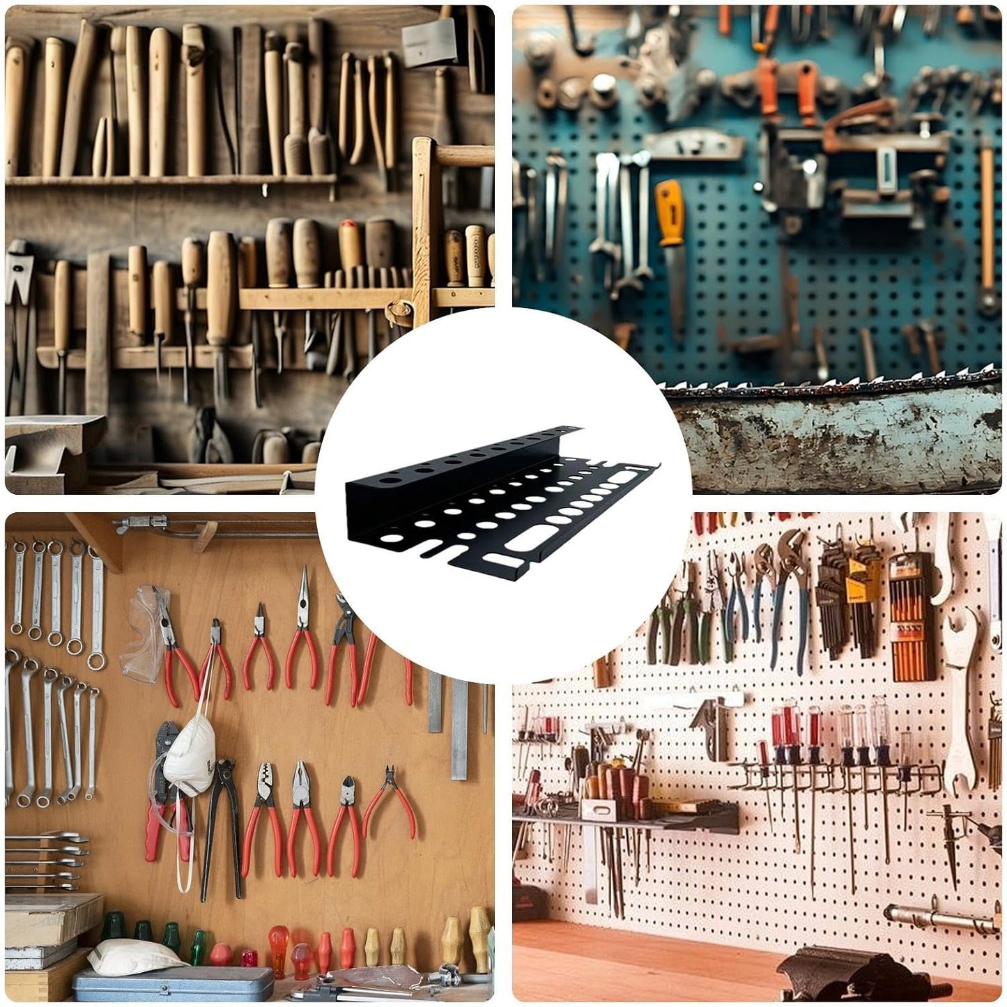 Genérico Screwdriver Holder Organizer, Metal Tool Organizer, Wrench Storage Rack, Plier Tool Organizer, Screwdriver Rack Organizer, Polyvalent Tool Storage, Rack, Plier Storage Organizer, Wrench Ho