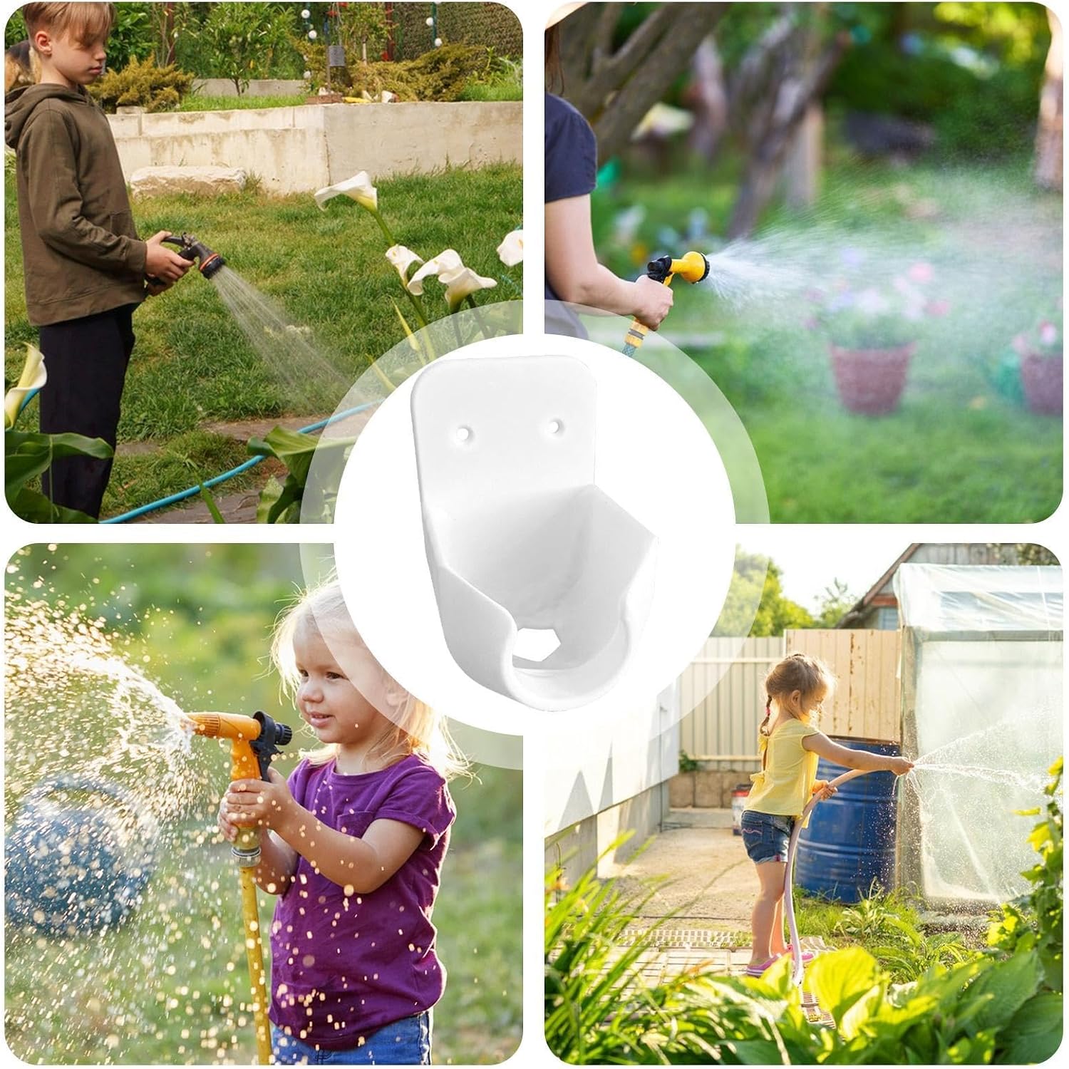 Genérico Support Pour Tuyau De Jardin, Crochet Organisateur Pour Buses Pulvérisateurs | Crochet Pulvérisateur Extérieur | Pour Garage, Irrigation, Abri, Jardin, Pelouse, Patio, Porche, Cour Et Clôture
