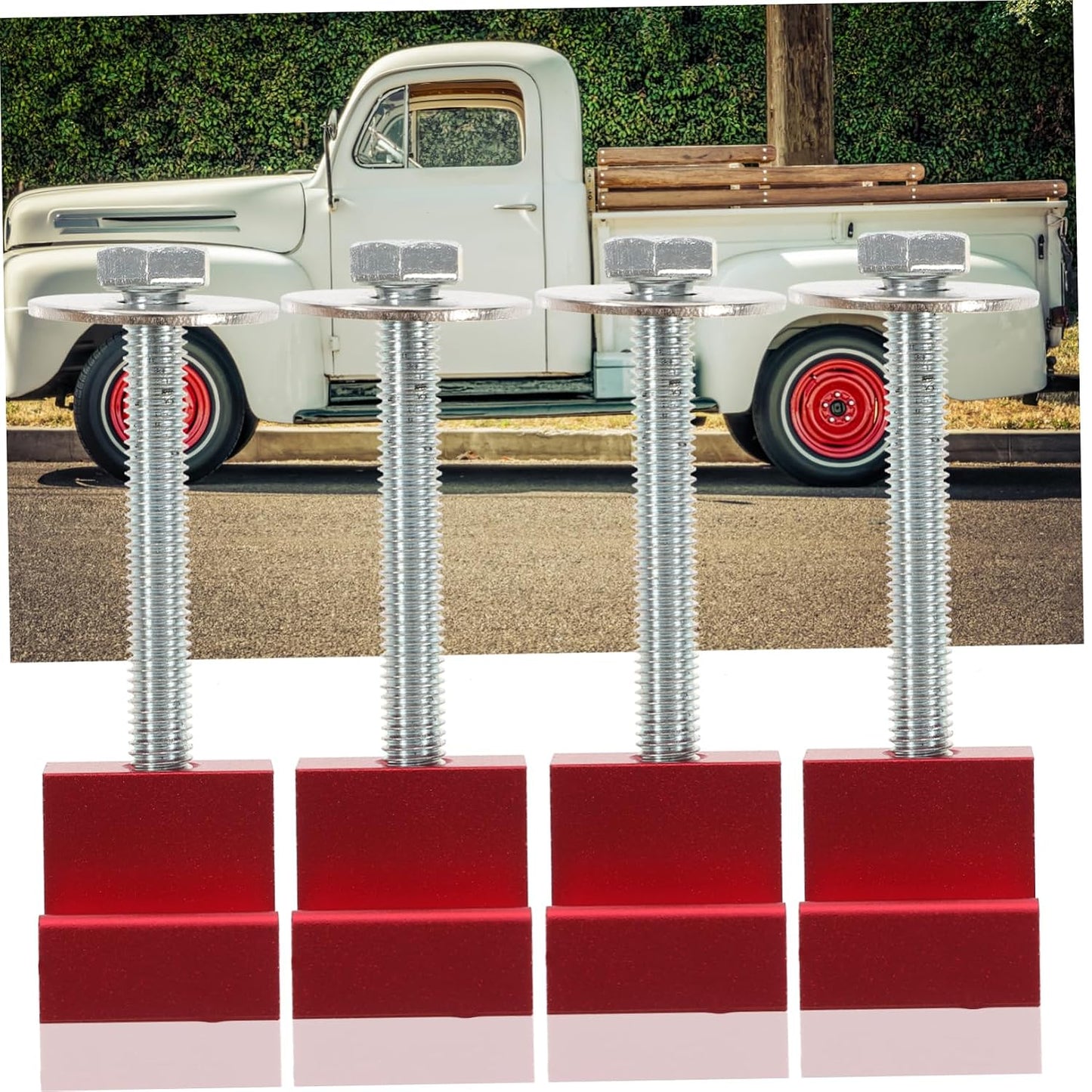  Housoutil Lot De 4 Pinces De Fixation Pour Boîte À Outils De Camion Robuste De En J Pour -up Installation Facile Sans Perçage