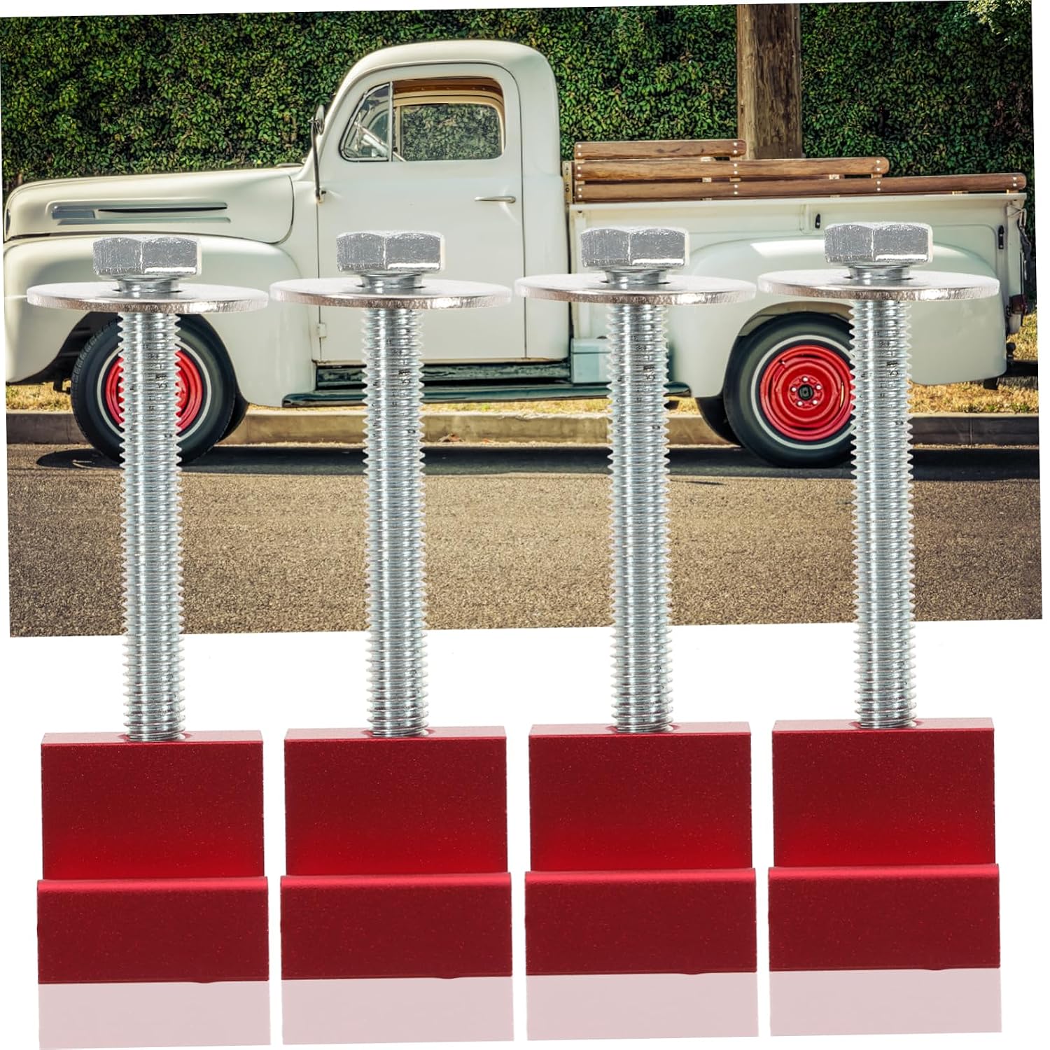  Housoutil Lot De 4 Pinces De Fixation Pour Boîte À Outils De Camion Robuste De En J Pour -up Installation Facile Sans Perçage