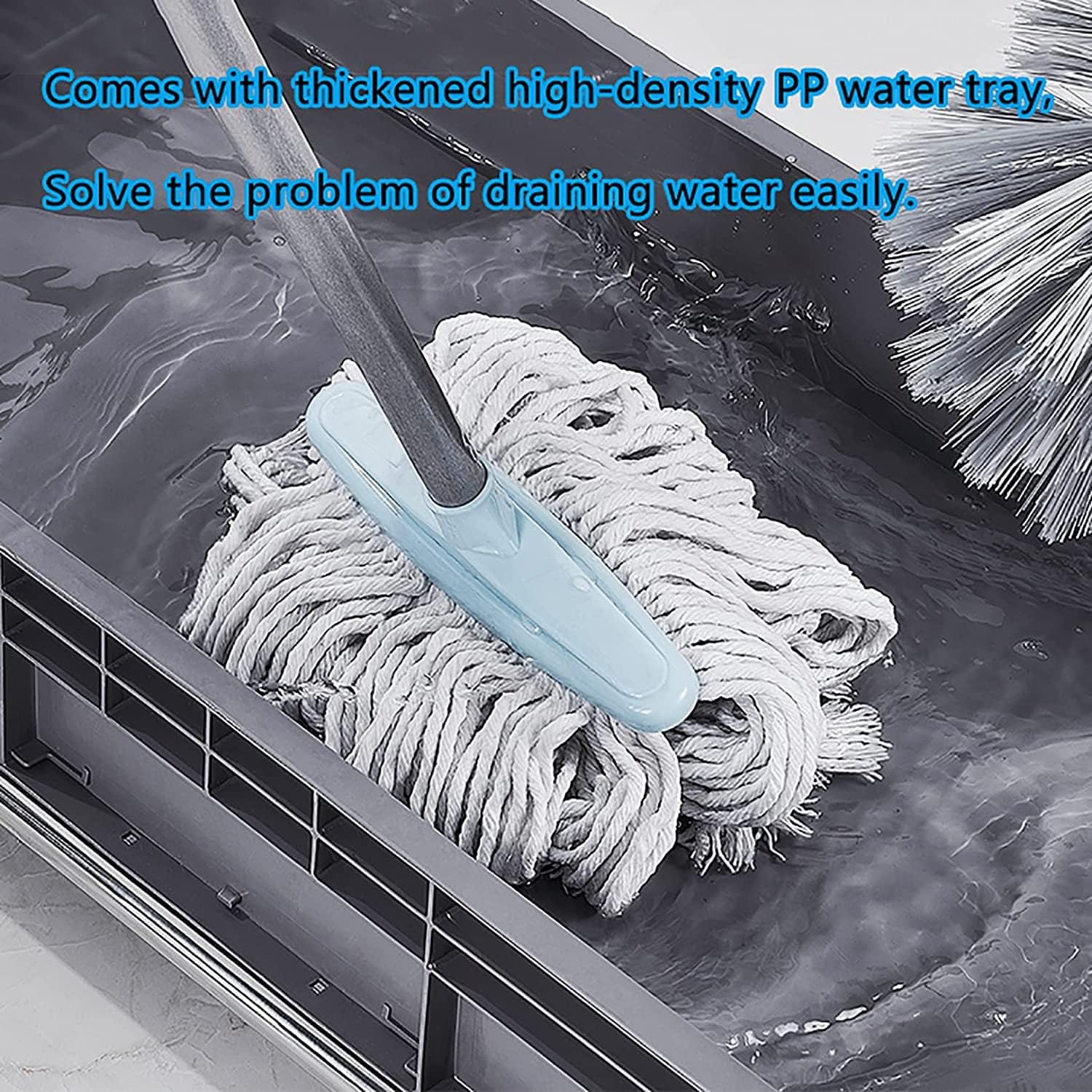 GENERIC Support De Balai, Support Mobile Pour Balai Et Balai, Support De Balai Commercial, Chariot De Nettoyage Roulant Avec Crochets Et évier, Rangement D'outils De Jardin, Pour écoles, Hôpitaux, U