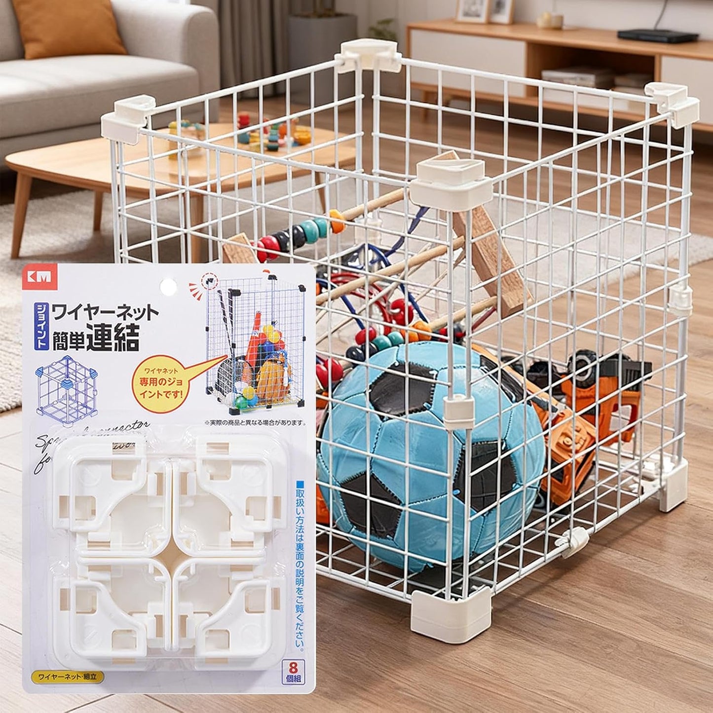  Connecteurs De Grille De Cage,Multifonction Fixation Serrée - Connecteurs De Rangement Pour Cubes En Fil | Pour Salon Maison Dortoir Appartement Chambre Boîte À Caisse Pour Animaux