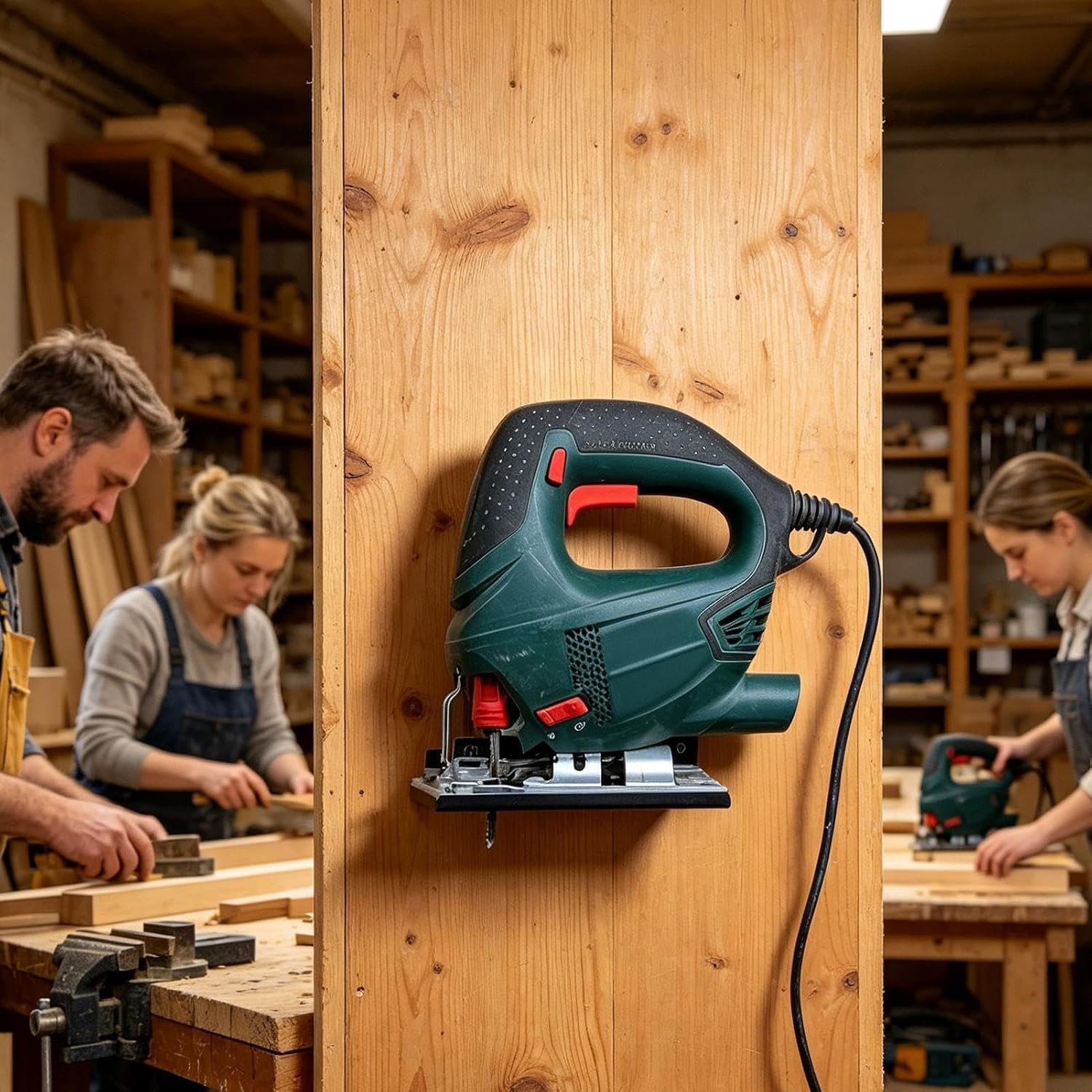 GENERIC Support Mural Pour Scie, Support Mural Universel En Métal Robuste Pour Rangement De Garage, Support De Rangement Pour Outils Sécurisés, économie D'espace, Utilisation En Atelier Et Jardin