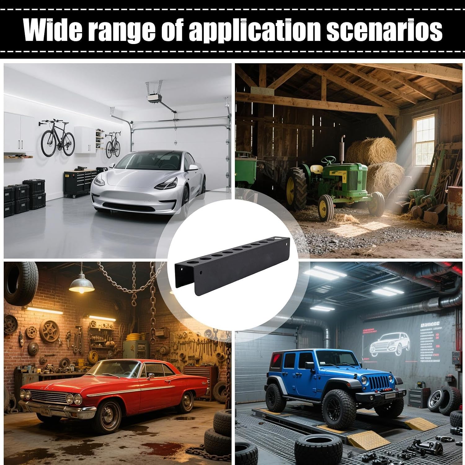 GENERIC Organiseur De Pinceaux De Détail, Organisateur Mural D'outils De Voiture, Organisation De Garage Pour Chambre Intérieure, Camion, Remorque, échelle, Jardin, Van, Espaces De Travail