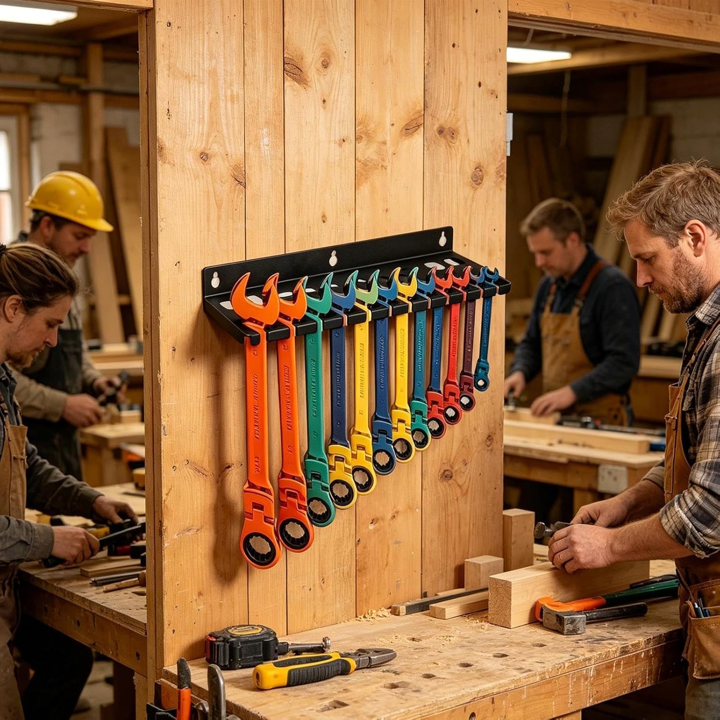  Range-Clés,Stockage D'Outils Grande Capacité,Organiseur D'angle à Suspendre Pour Outils | Pour Tournevis Hexagonaux Cliquet Cutter Ciseaux Maison Garage Atelier Espace Travail Coin