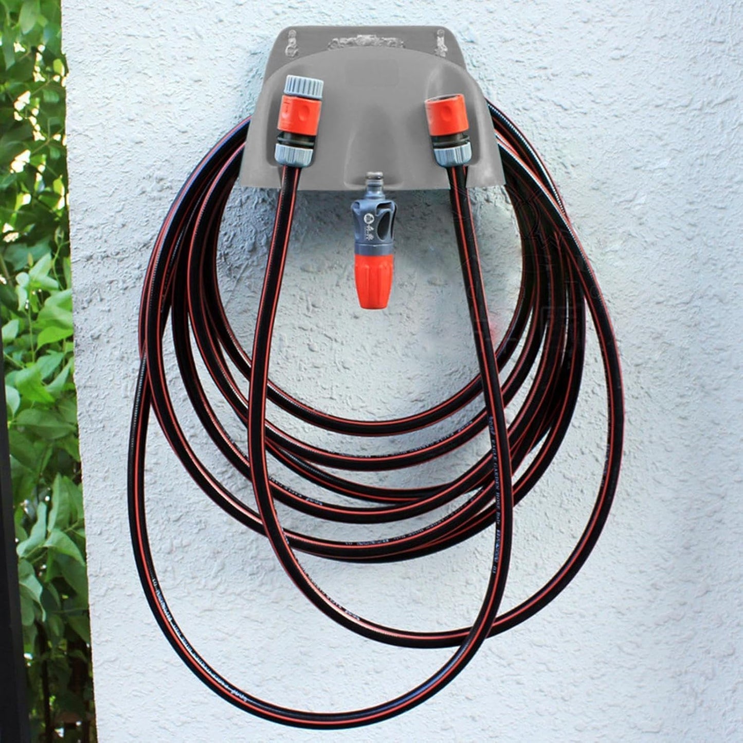 GENERIC Support Mural Pour Tuyau D'arrosage | Support De Rangement Robuste Pour Tuyau D'eau – Pour Terrasse, Jardin, Buanderie, Sous-sol, Garage, Maison