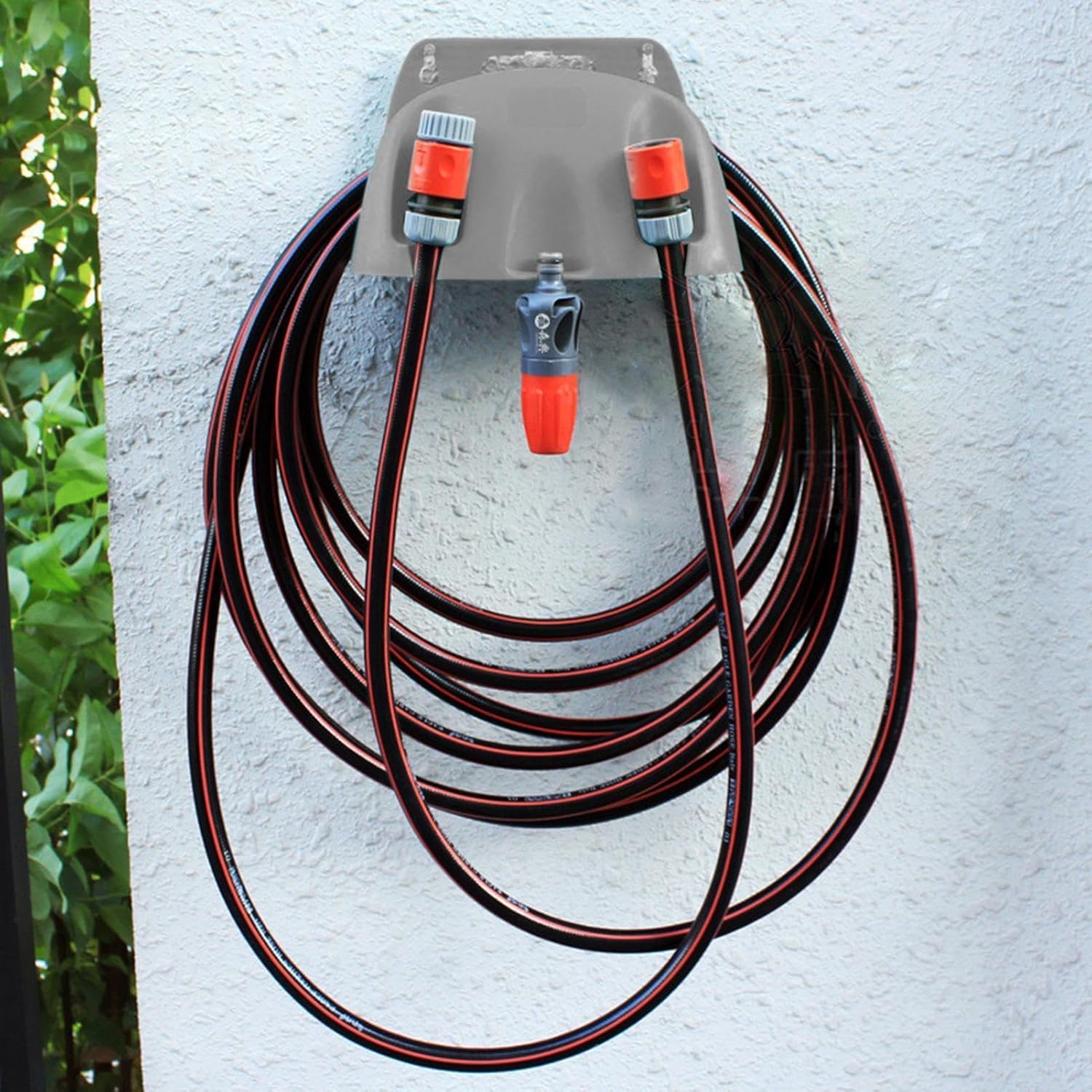 GENERIC Support Mural Pour Tuyau D'arrosage | Support De Rangement Robuste Pour Tuyau D'eau – Pour Terrasse, Jardin, Buanderie, Sous-sol, Garage, Maison