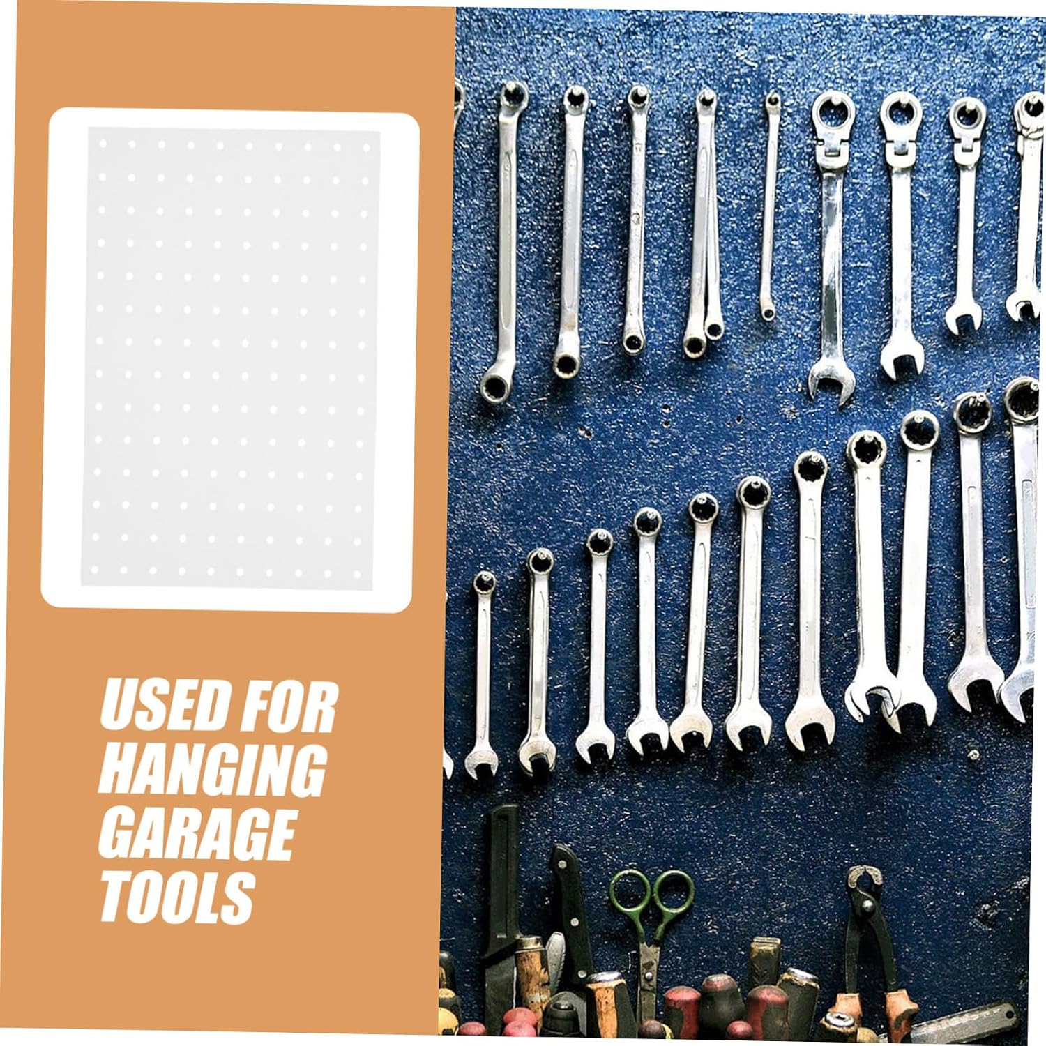  Panneau Perforé Murale Organisateur De Garage Panneau Mural En Fer Système De Rangement Pour Atelier Et Bureau