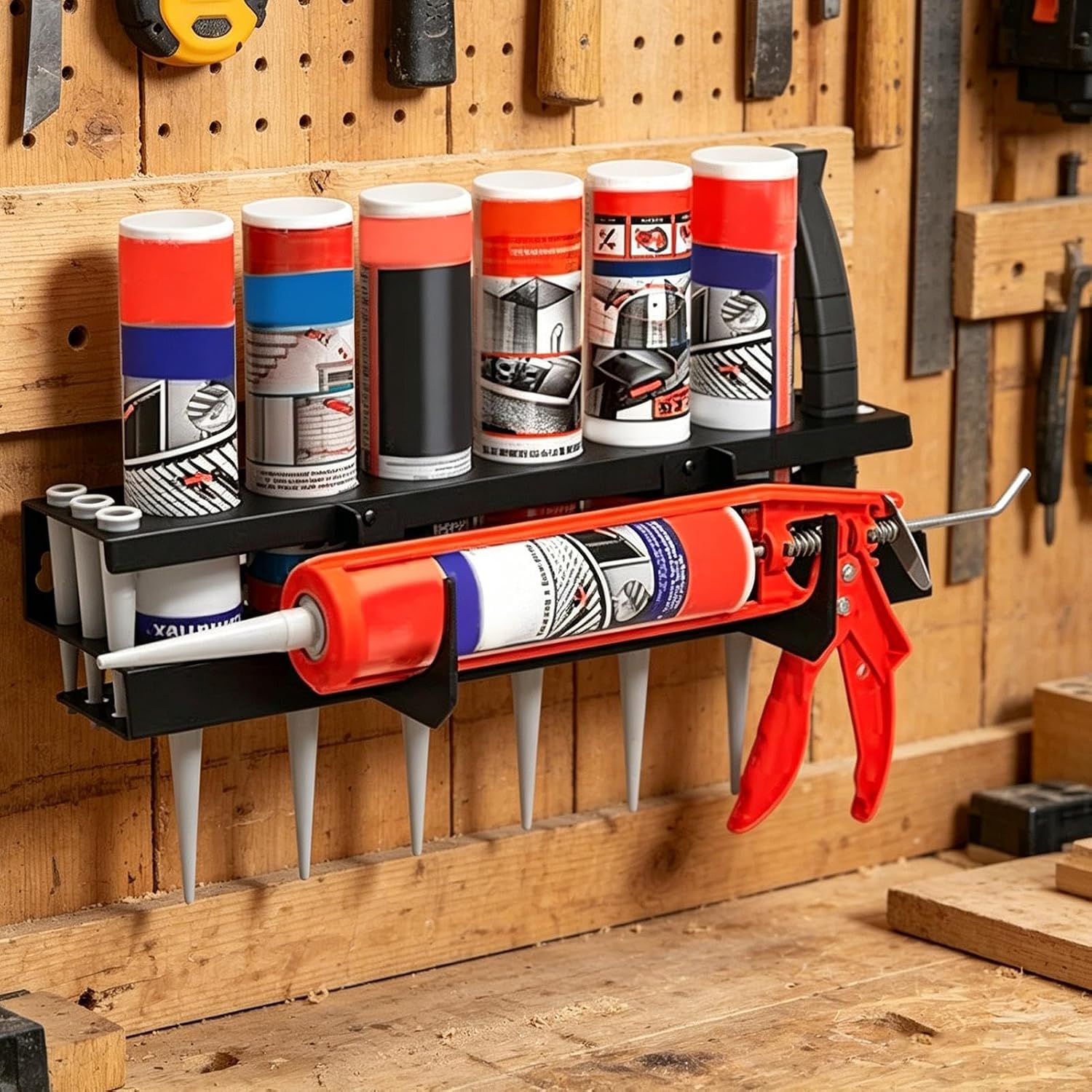 GENERIC Organiseur De Pulvérisation Lourd, Support De Rangement De Tuyaux, Support Mural De 800 G Avec Poignée, Séparateur De Cadre En Avec équilibre, Accessoire Fonctionnel, Fournitures Industrielles