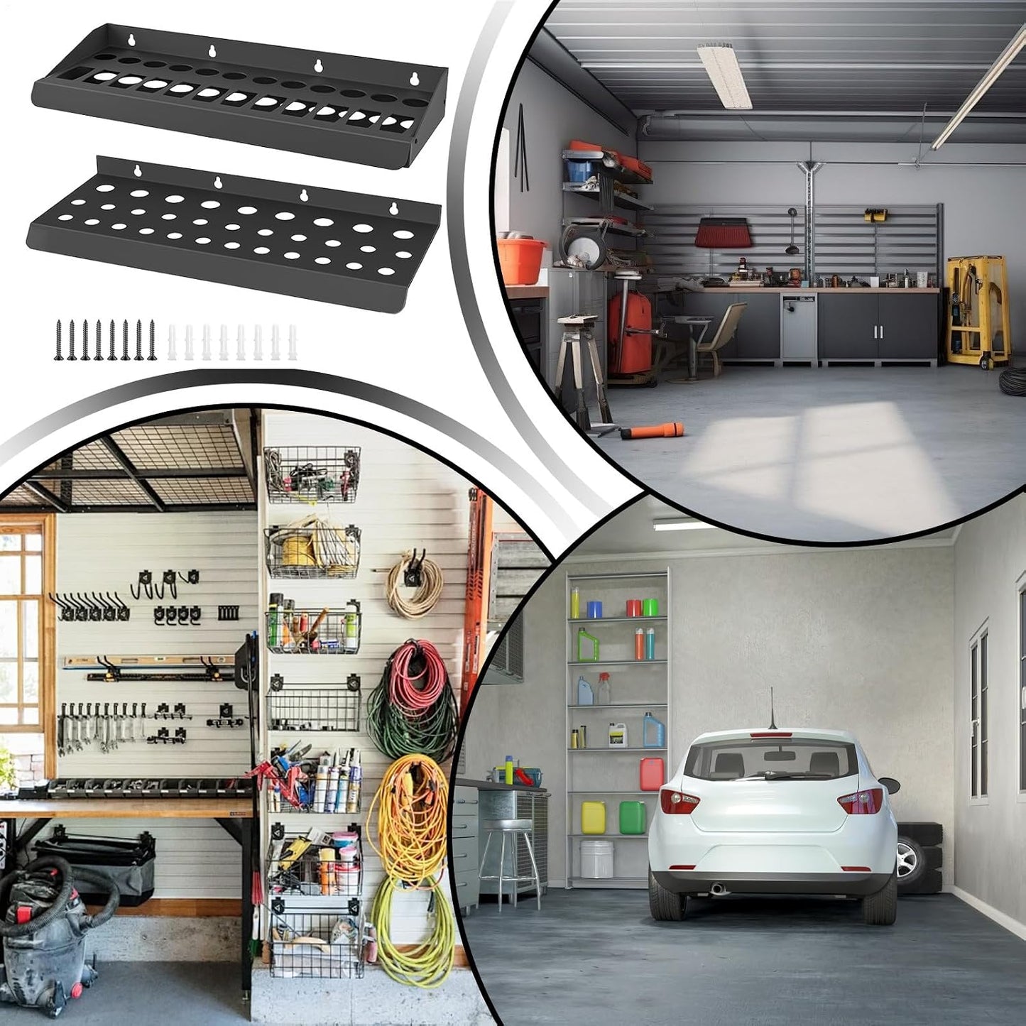  Générique Organisateur De Tournevis,Support De Rangement Robuste Pour Pinces - Support Organisateur D'outils Avec Gain De Place - Pour Garage Atelier Maison Salon Dortoir