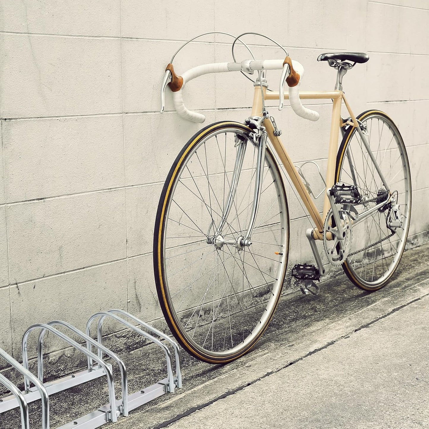 Relaxdays Râtelier Pour 3 Vélos Argent